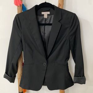 Slim Fitted Black Blazer